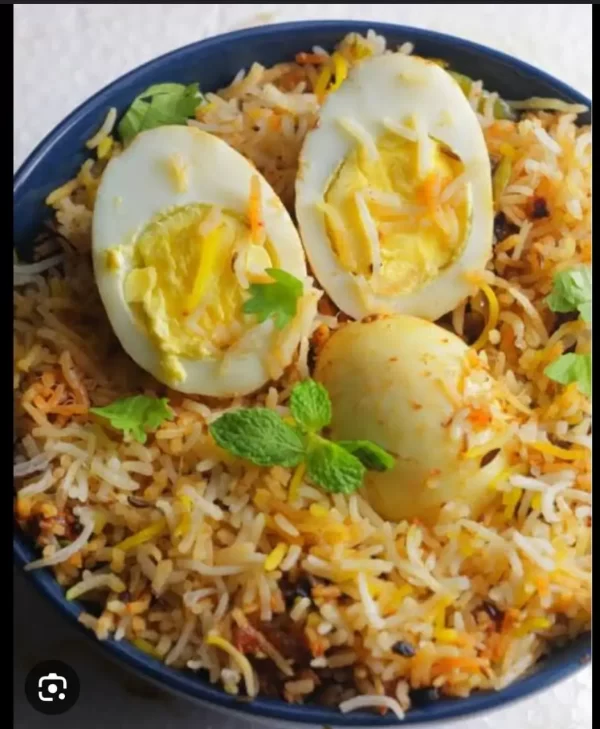 Egg biryani